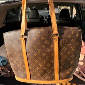 Brown Monogram Tote Bag